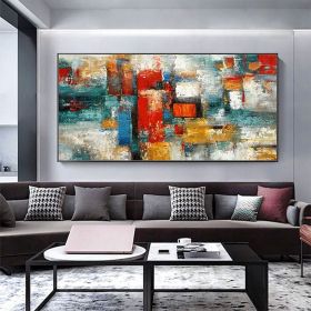 Hand Oil Paintings Wall Art On Canvas Wall Art Decoration Modern Abstract Picture For Home Living Room hallway bedroom luxurious decorative paint (size: 75x150cm)